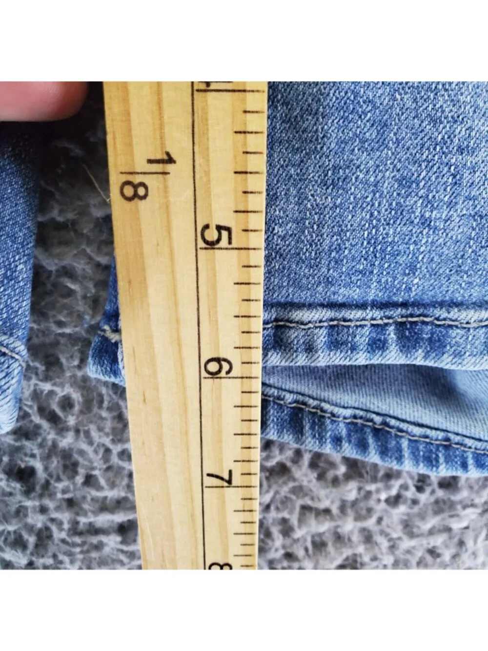 Lee Shorts Womens Plus 22 Plus Blue Regular Fit Mid Rise Denim Jorts *Read*